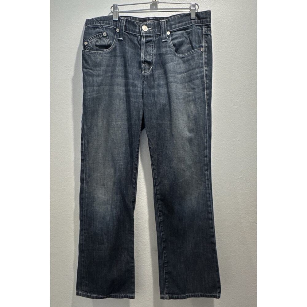 Rock & Republic Men’s Size 34 Denim Embroidered Jeans Button Fly R Pocket‎ READ
